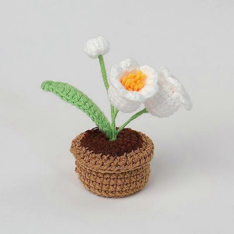 Muguet artificiel crocheté, fleurs artificielles, bouquets pour la maison, mariage et fête