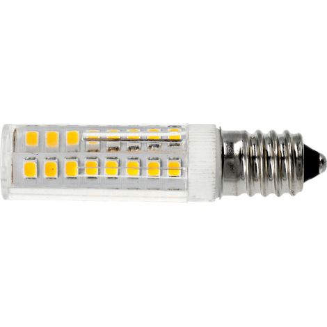 Jandei Pack 5 bombilla led rosca tipo mazorca E14 de 6W 600 lúmenes tamaño mini blanco frio 6000K para lampara pequeña araña salon