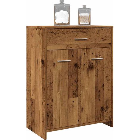 vidaXL Mobile da Bagno Legno Antico 60x33x80 cm in Legno tecnico