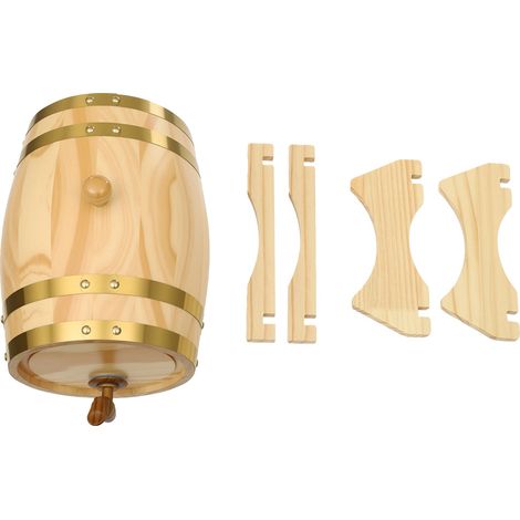 Barril de vino, diseño tradicional, perfecto para añejar licores, color madera. (1/2)