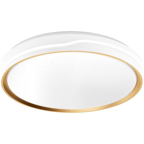 Deckenleuchte LED Anuar weiß/buche 60 W 3000-4200-6500 K 5400 lm (Ø50 x 50 x 50 x 7,5 cm) mit Fernbedienung und Speicher