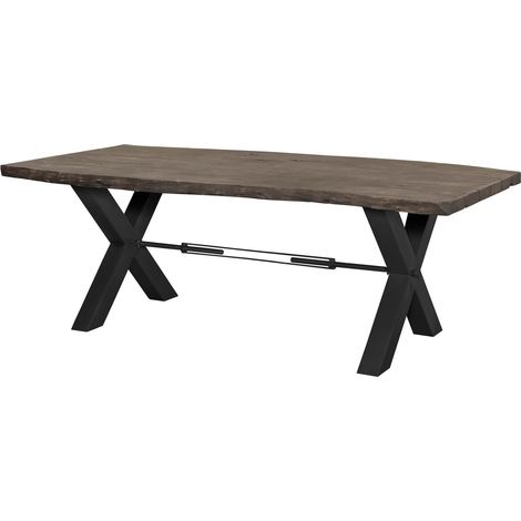 Esstisch Akazie 240x110x76 grau lackiert IRON LABEL 178