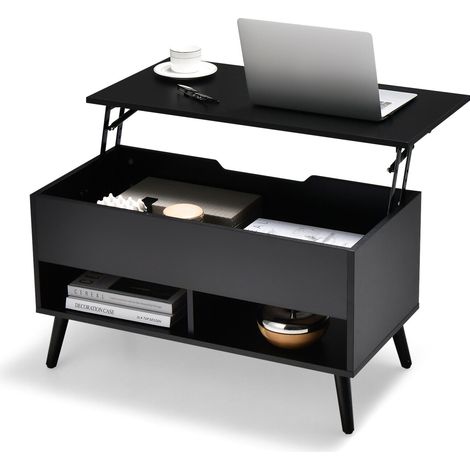 Lift Top Coffee Table Modern Wooden Lift Top Dining Cocktail Table Living Room (1/5)