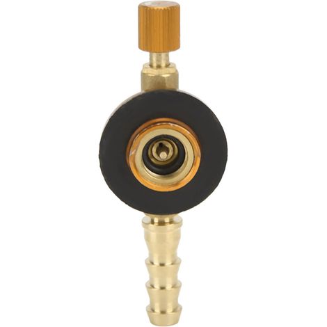 Bruleur de Camping Gaz Sécurisé avec Valve Gonflable et Adaptateur de Charge Équipement Extérieur Jaune (1/5)