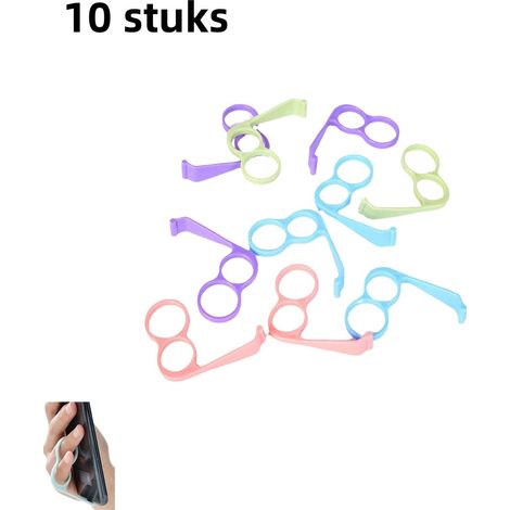 Lot de 10 supports de téléphone à anneau portables et légers pour regarder des vidéos avec utilisation sur bureau couleur assortie aléatoire (1/5)