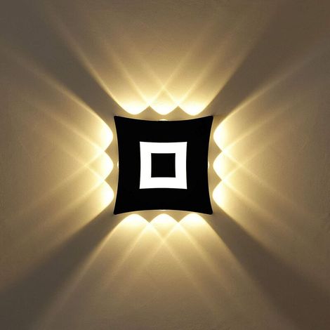 18W Moderne Applique Murale LED Lampe Murale Imperméable IP65 Aluminium Lampe de Mur LED Intérieur Extérieur pour Salle de Bains Salon Chambre à Coucher Couloir Escalier Entrée Porche - Lumière chaude (1/5)