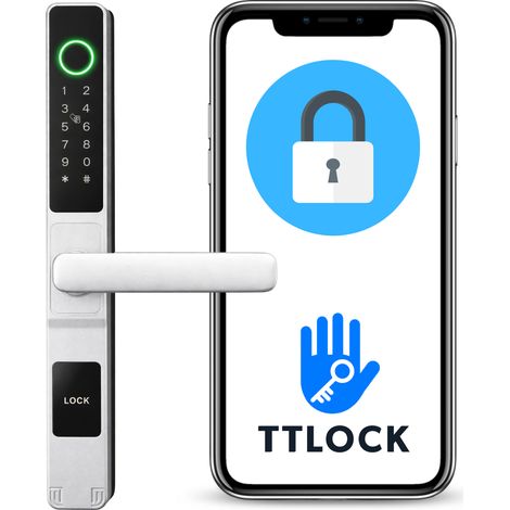 Maniglia con serratura elettronica A209 50/72 TTLock Argento