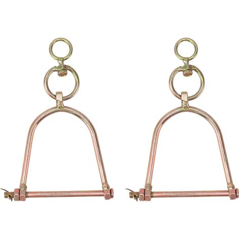 2 Pièces Anneau De Nez De Vache, Anneau De Nez De Vache Taureau Bétail en Acier Inoxydable Pivotant Demi-Sabot Pince-Nez Outil De Traction De Bétail pour Ferme(Large) (1/5)