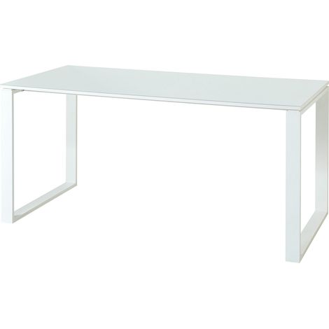 Bureau droit moderne blanc Monza (1/5)