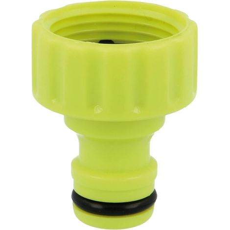 Adaptateur Pour Raccord De Robinet À Tuyau  3/4"  Raccord Rapide Et Facile Pour Tuyaux D'Eau De Jardin  Plastique Abs  Vert Pistache (1/5)