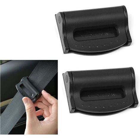 2x Attache Ceinture de Sécurité Réglable Antidérapante pour Conducteur et Passager – Lot de 2 Accessoires Auto Pratiques (1/4)