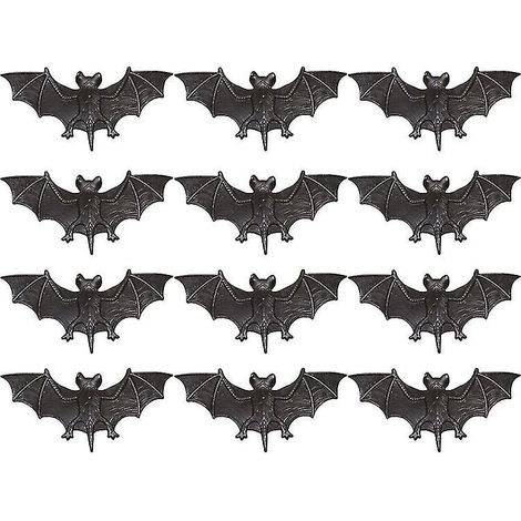 12 décorations de chauves-souris pour Halloween (1/3)