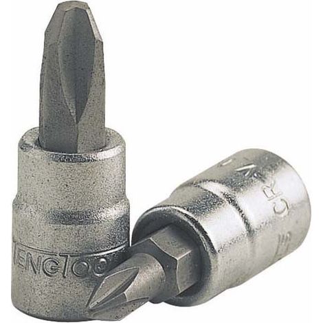 Vaso para puntas de destornillador de 1/4" PH                 Tamaño PH2 L1 32 mm L2 15 mm D 12 mm