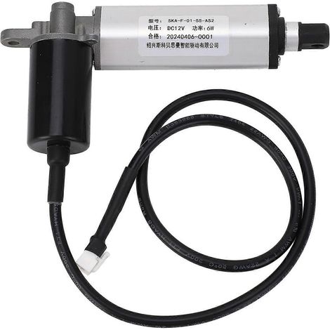 Elektrischer Mikro-Linearaktuator, teleskopisch, Mini-Kleinbewegungsaktuator, 30 N, 48 mm Hub, DC 12 V, 14 mm/s