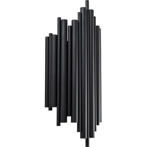 [GEBRAUCHT] B-Ware Opviq Wandleuchte Wandlampe Reis Schwarz Metall Leuchte Lampe 50 Cm E14 Led