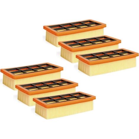 3 Pack Filter plisse flat accessory for Karcher the suction AD 3200, AD 3 Premium and AD 4 Premium,6.415-953.0, Filter Vacuum cleaner,Accessory Vacuum cleaner Karcher (1/5)