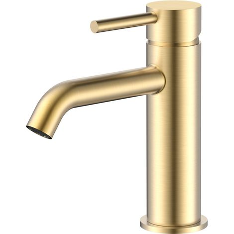 DAMAST - Miscelatore monocomando Delfi per lavabo in ottone - 18793/18798/18799 oro spazzolato