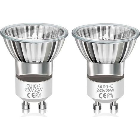 Lot de 2 Ampoule GU10 Lampe à Lave 28W Dimmable Spot MR11 Blanc Chaud Intérieur (1/5)
