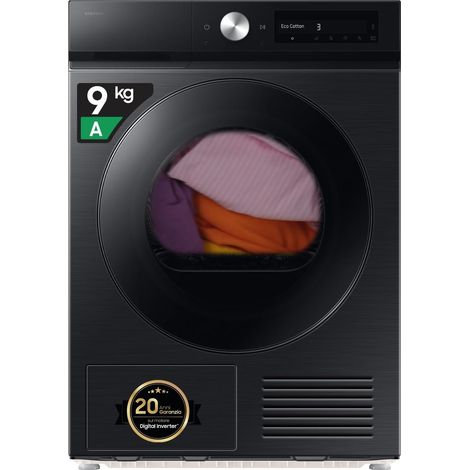 Samsung DV90DB7845GBU3 Asciugatrice 9kg Libera Installazione Pompa Calore Nero