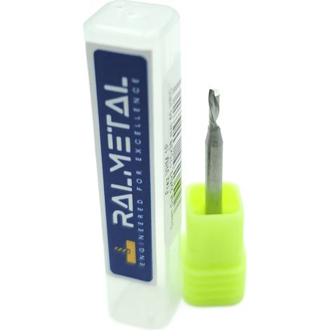 VHM-Fräser 1P Abwärtsschnitt 2 x 6 x 3.175 x 38 mm 45 HRC