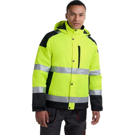 Veste haute visibilité PHOTON jaune + batterie BATV01 - M - G-HEAT (1/4)