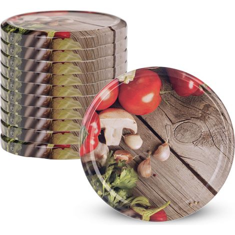 KADAX Deckel fi82 10er Pack Gemüse W-08 Backofen