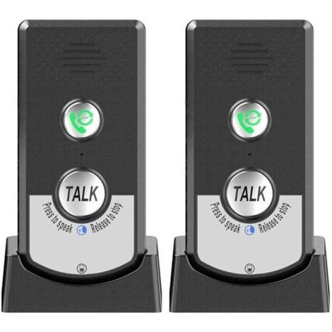 Lot De 2 Interphones Sans Fil Pour La Maison, Appelant Bidirectionnel, Interphone Vocal Portable Sans Fil Ultra Longue Distance Pour Personnes âGéEs, Communication De PièCe à PièCe,Sonnerie D'Appel TR