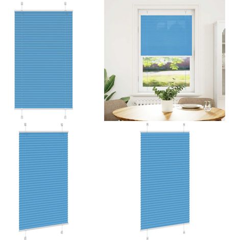 vidaXL Plissee Blau 75x150 cm Stoffbreite 74,4 cm Polyester (1/5)