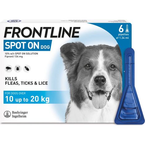 Frontline Spot On Medium Dog 10-20kg (6Pipettes) - 20050 (1/5)