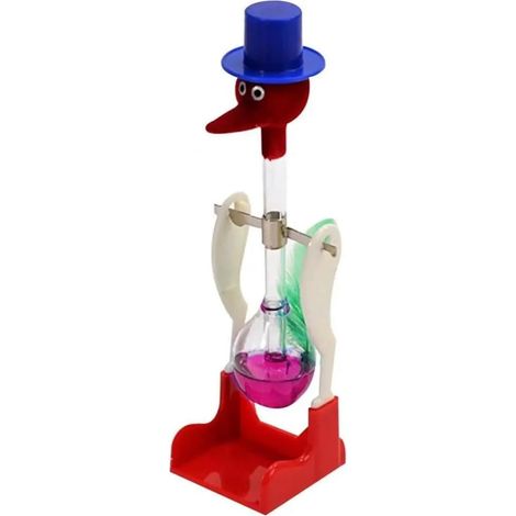 Oiseau Buveur - 1 Unité - Verre Et Plastique - Mouvement Perpétuel - Jouet Éducatif - Violet (1/5)