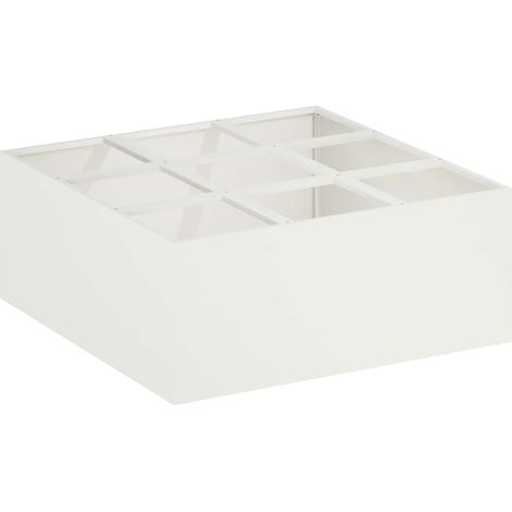 Vaso da giardino Bianco 100 x 100 x 20 cm vidaXL (1/5)