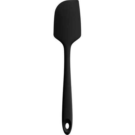 Silicone Pastry Spatula 315°C, Non-stick Scraper Flexible BPA Free Flexible Silicone Spatula for Mixing, Stirring, Scraping, Kitchen Utensil, Pastry Utensil, Black (1/5)