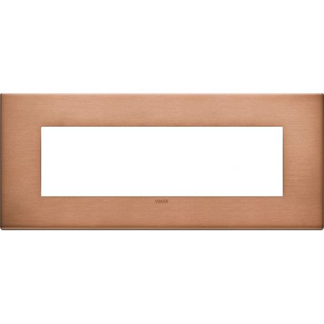 Placca 7M rame spazzolato Vimar 22657.86