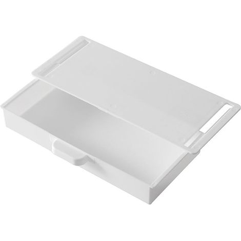 Tiroir De Rangement Sous Bureau - En ABS - 23,5 x 10,5 x 3,5 cm - Noir Gris Blanc - 1 Pièce (1/5)