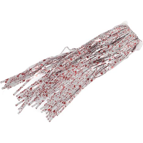 Décoration de fête américaine Rideau d'étoiles argent mat rouge 1m x 3m 5 pièces/sachet pour anniversaire, fond de scène décoratif (1/5)
