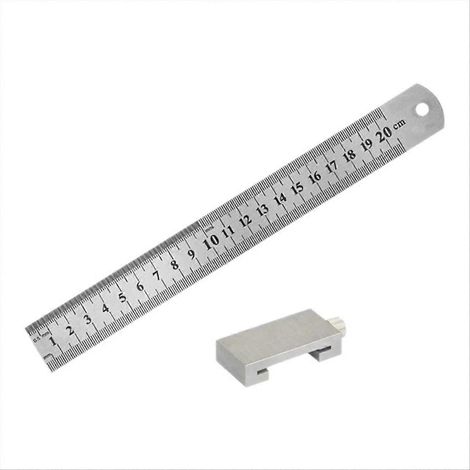 Équerre de charpentier en métal, outils de menuiserie, règle en acier pour charpentier, bloc de limite de positionnement, mesure - JBMEDIA (1/4)