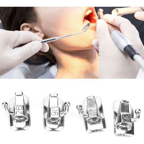 Tube Buccal Orthodontique Collable 2 Pièces, Outil Dentaire pour Soins, Équipement Médical MBT Première Molaire (1/5)
