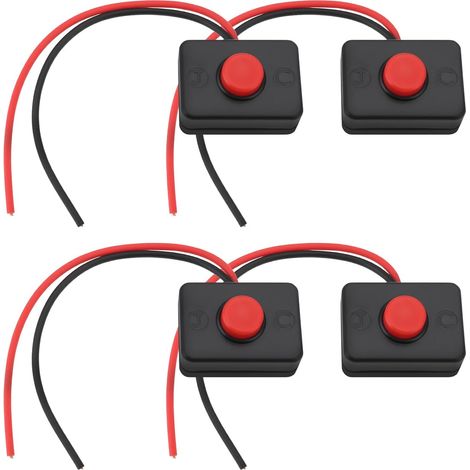 4x Boîtier de Commutateur à Bouton-poussoir 35 X 25 X 14 Mm 2 A/36 V Adapté à L'application Et à L'assemblage de Circuits avec Support Adhésif (1/5)