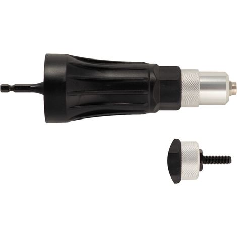 Scell-It – Adaptateur pour visseuse 2 en 1 riveteuse/sertisseuse – 4 nez de pose Ø3.0 à 6.4 mm – Compatible M4 à M10 – Conversion rapide (1/4)