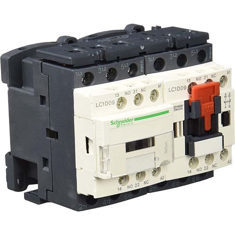 TeSys LC2D - contacteur inverseur - 3P - AC-3 440V - 9A - bobine 24Vca  - LC2D09B7 (1/3)
