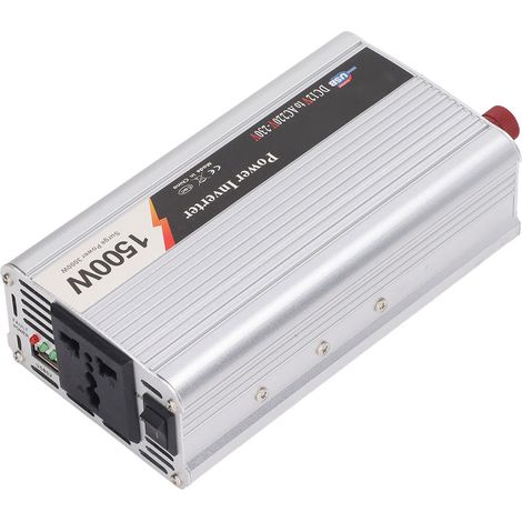 1500-W-Wechselrichter mit modifizierter Sinuswelle, 3000-W-Spitzenleistung, 5-V-USB-Ausgang, Kfz-Wechselrichter (12 V DC auf 220–230 V AC) (1/5)