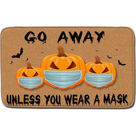 couverture de paillasson d'halloween paillasson de bienvenue décoration d'halloween tapis robuste antidérapant lavable intérieur et extérieur