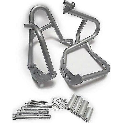 Silberner Motorschutzbügel für BMW R1200R Motorrad (2007-2014). (1/5)
