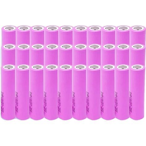 Batería de iones de litio, capacidad de 3500 mAh, tasa de descarga de 25 A, 30 unidades, 3,7 V-d (1/2)