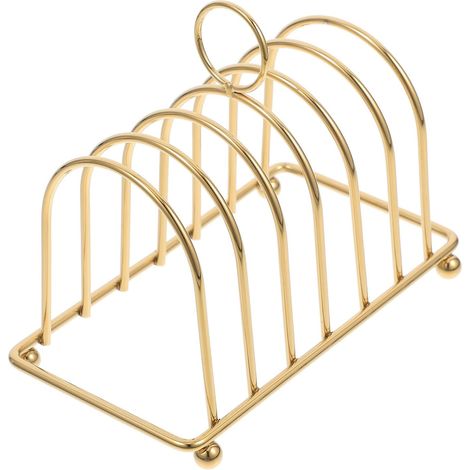 1 Support à toast,Acier inoxydable doré,Étagère à pain compacte,Séparateur de tranches,Cuisine Salle à manger Bureau