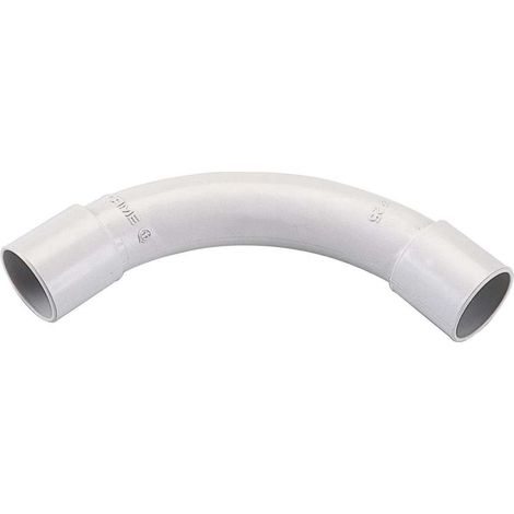 poly pool - curva a 90° per tubi rigidi ø 25 mm ip40 grigie