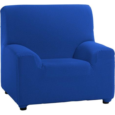 Housse de canapé élastique et Extra Douce pour canapé 1 Place 70 à 110 cm - Housse de canapé réglable, Couleur Bleu électrique - fabriquée en Espagne (1/4)