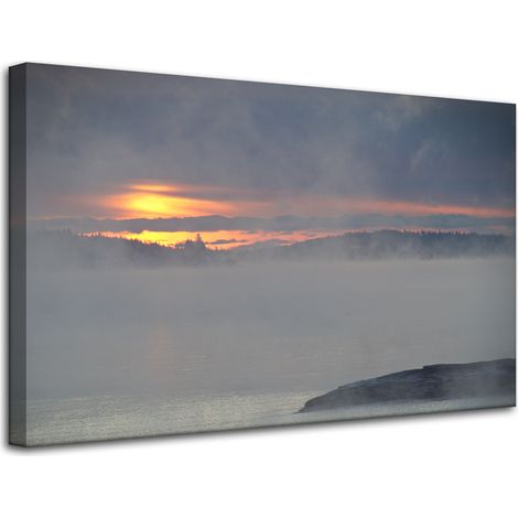 Leinwanddruck Natur Sonnenuntergang 80x50 cm