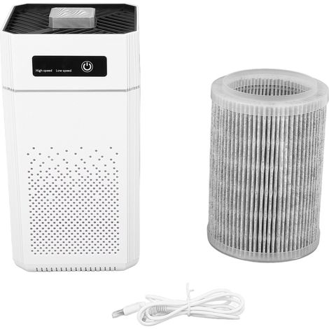Ortviai Purificateur d’air intérieur avec ions négatifs – Déodorisant silencieux pour chambre, salle de bain et espace animal