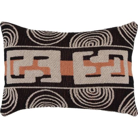 Coussin Déco "Mira" 30x50cm Marron (1/3)